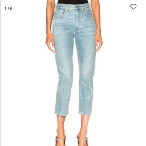 Citizens of Humanity Jeans Dree High Rise Crop Straight Leg Savana Light Wash 29